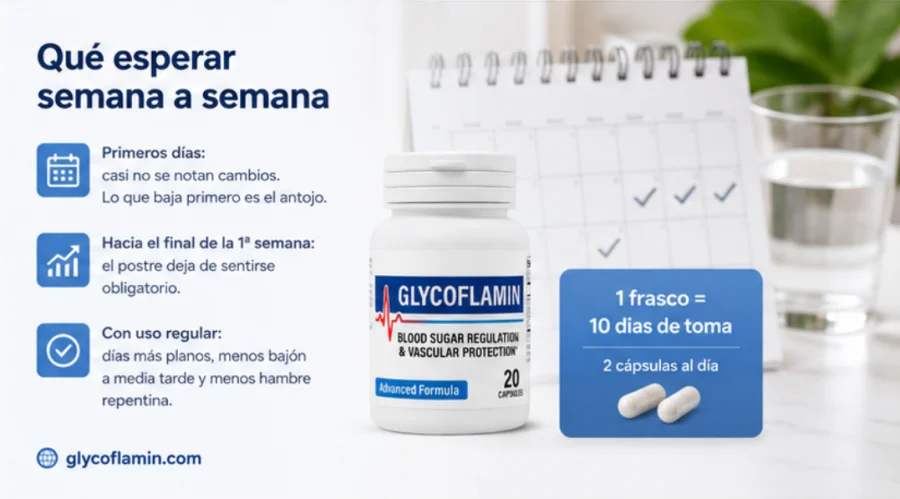 Glycoflamin durante las primeras semanas de toma