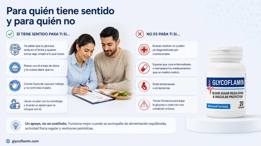 Para quién está pensado Glycoflamin en cápsulas